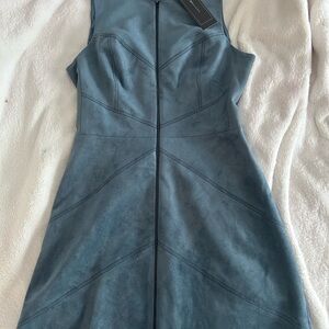 BCBGMaxAzria Teal Sleeveless Mini Dress